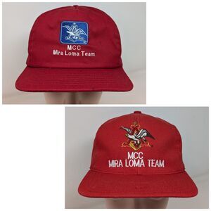 Vtg Anheuser Busch Hat Metal Container Corporation MCC Mira Loma Team Can Plant